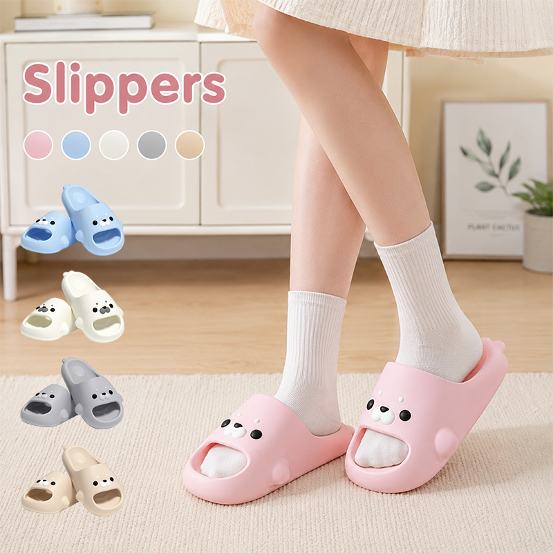 Home Bathroom Lights - Seal Slippers Women Summer Soft Sole