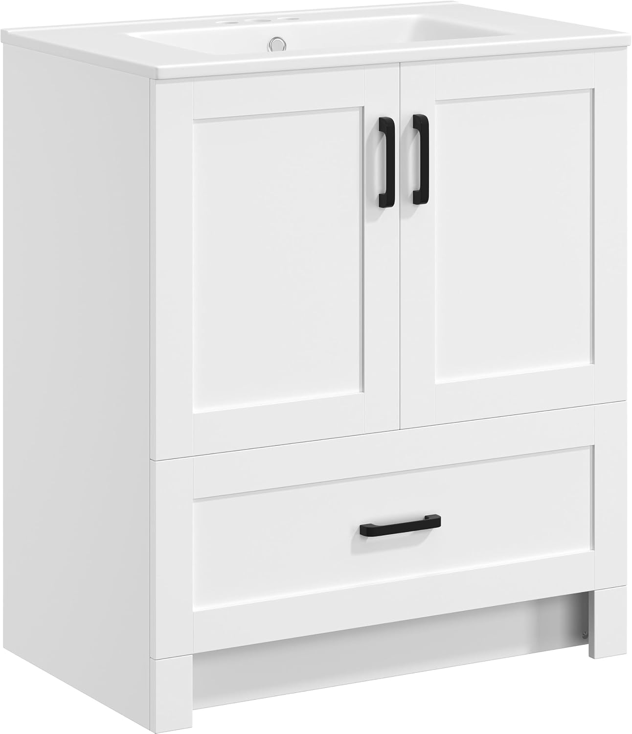 Home Bathroom Furniture - 30 Inch Bathroom Vanity With Ceramic