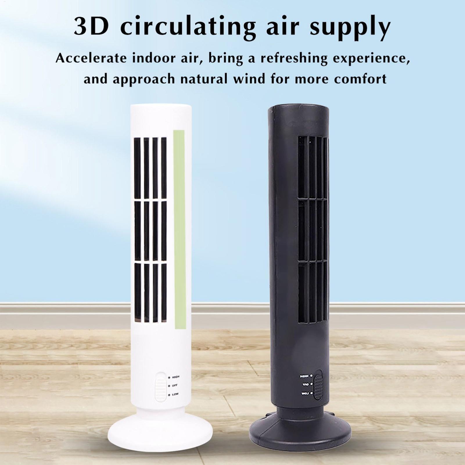 Home Bathroom Fan - Tower Fan Plug-in Bedside Space Saving