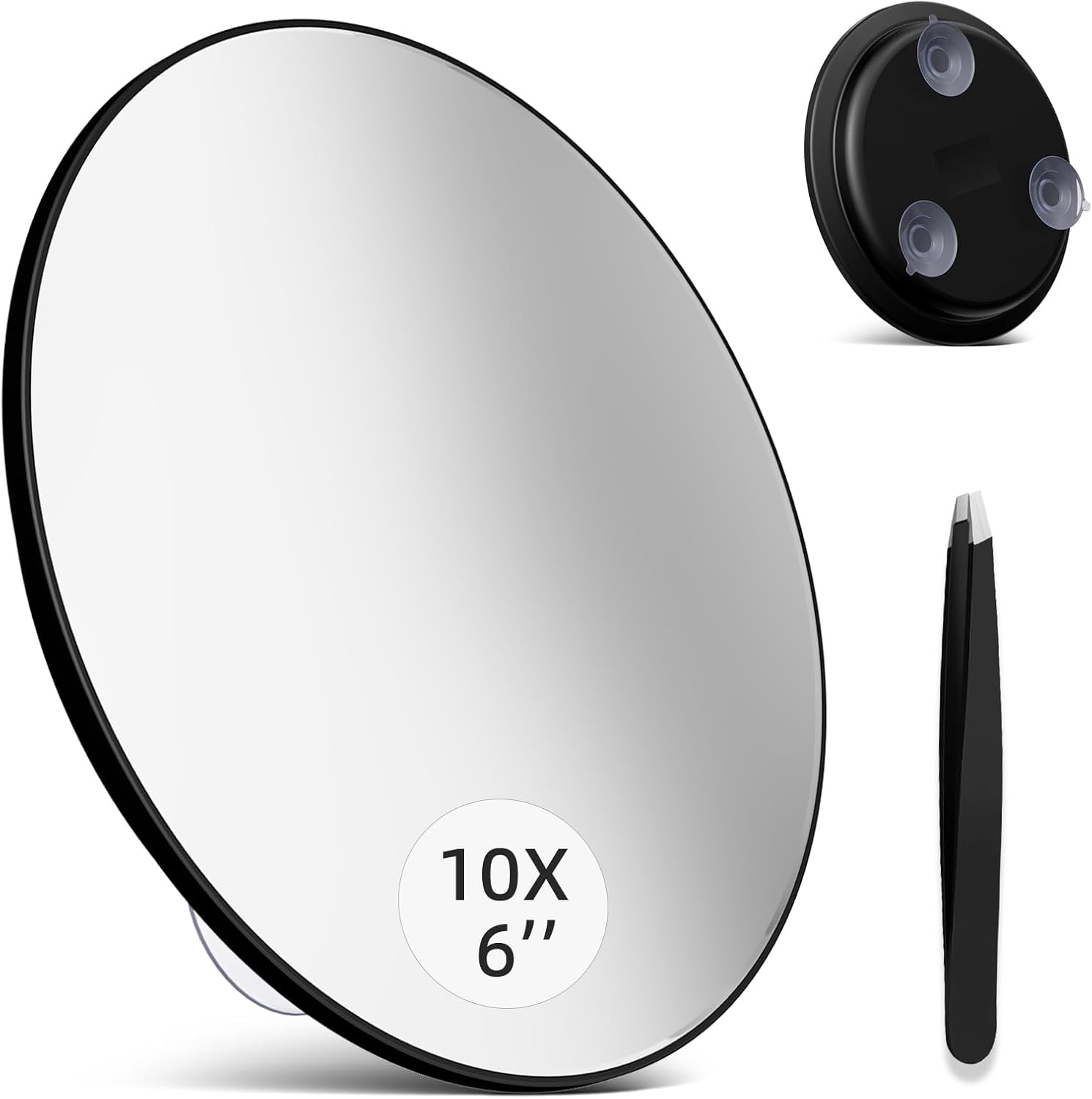 Home Theater Bathroom - 10X Magnifying Makeup Mirror with Suction