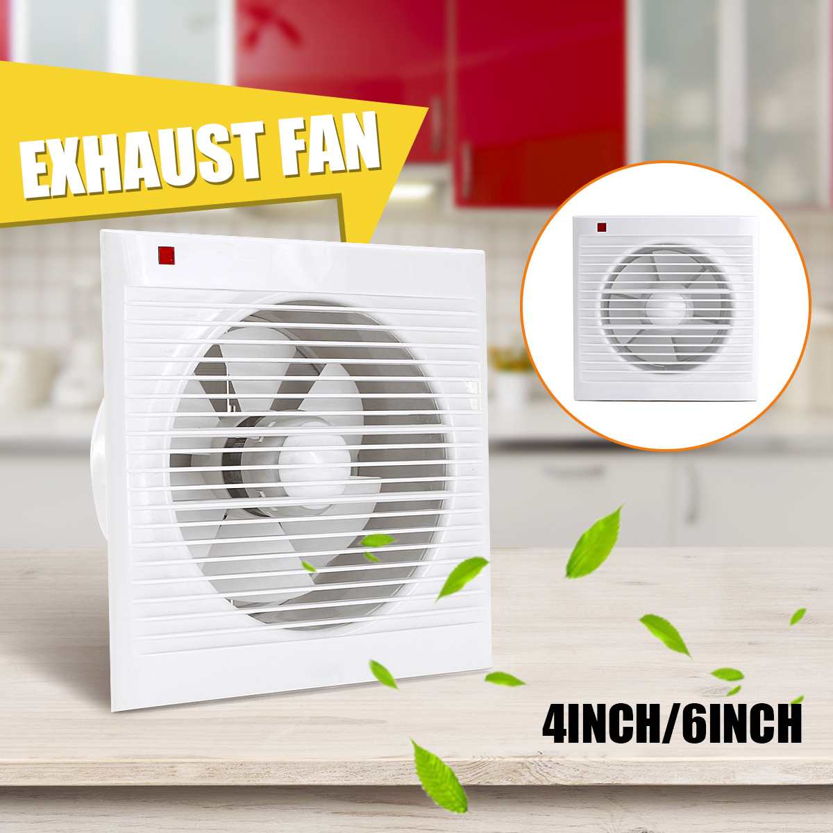 Home Bathroom Fan - 4 Inch 6 Inch 8 Inch
