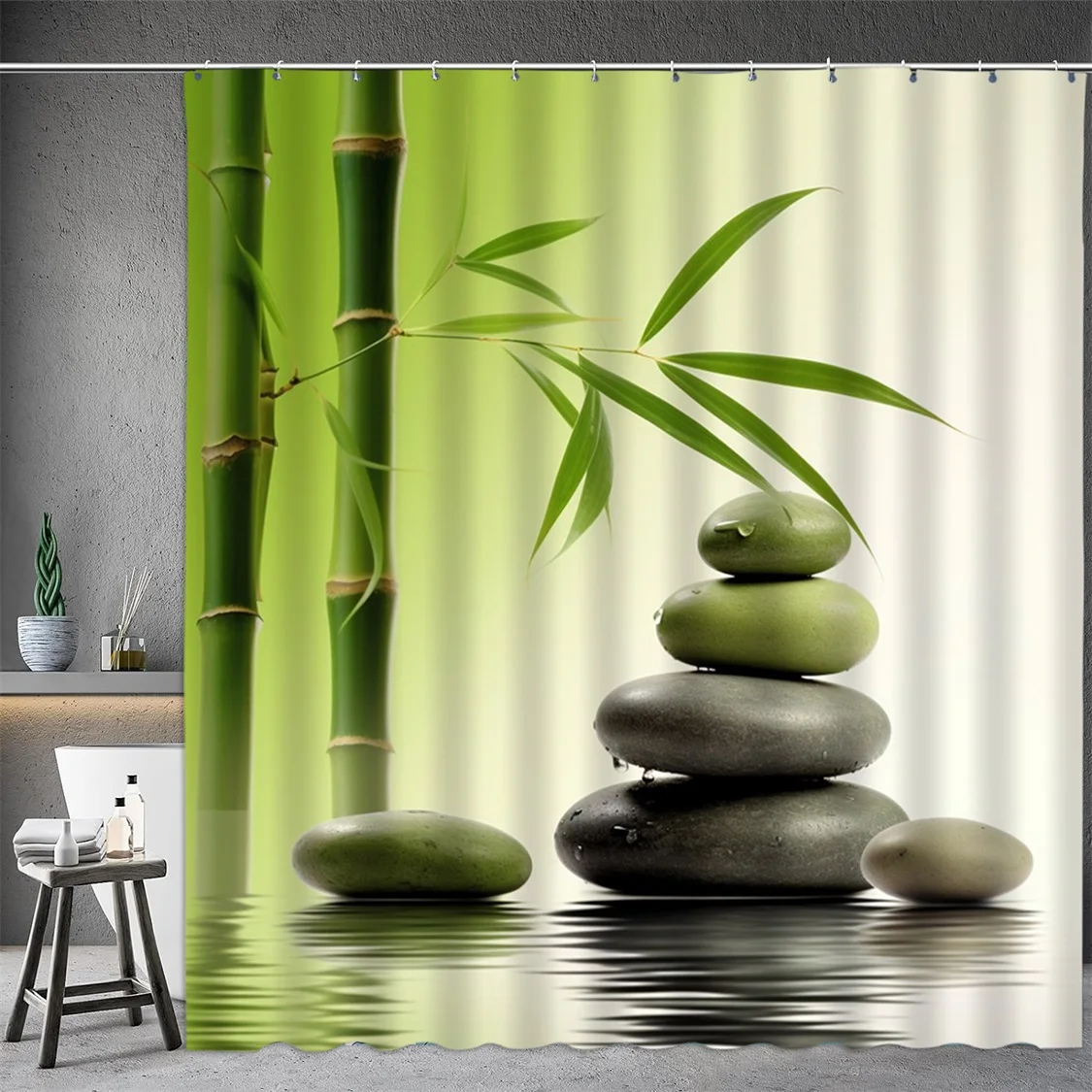 Black Stone Tower Zen Shower C - Shower Curtain Liner review and price
