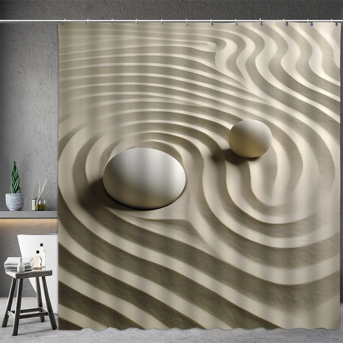 Black Stone Tower Zen Shower C - Shower Curtain Liner review and price