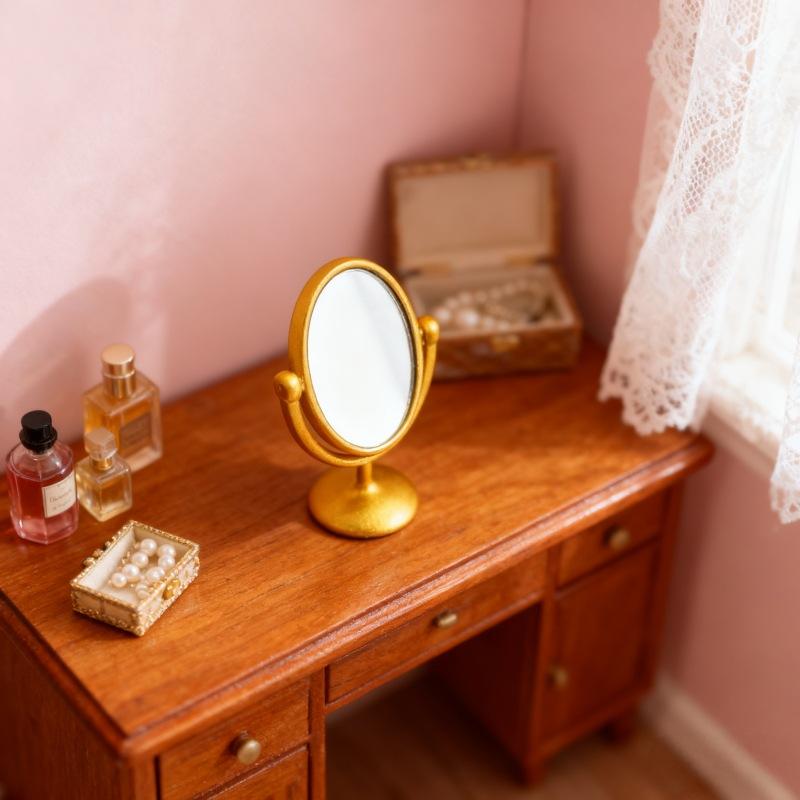 1Pcs Miniature Retro Mirror Dr - Home Theater Bathroom review and price