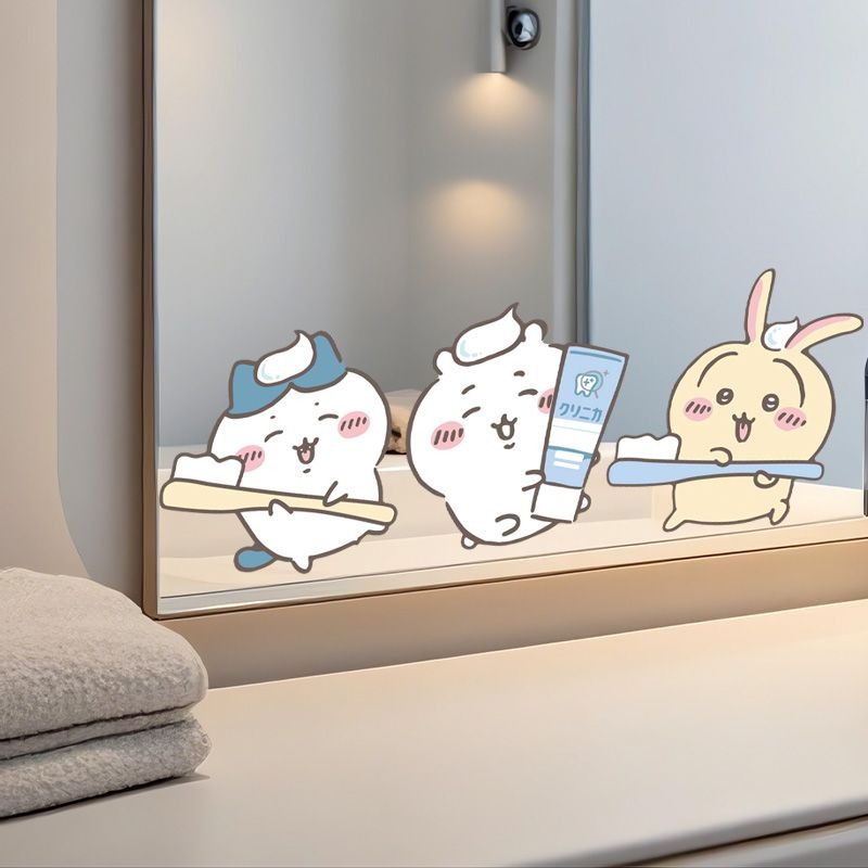 Hot Chiikawa Mirror Stickers S - Home Theater Bathroom review and price