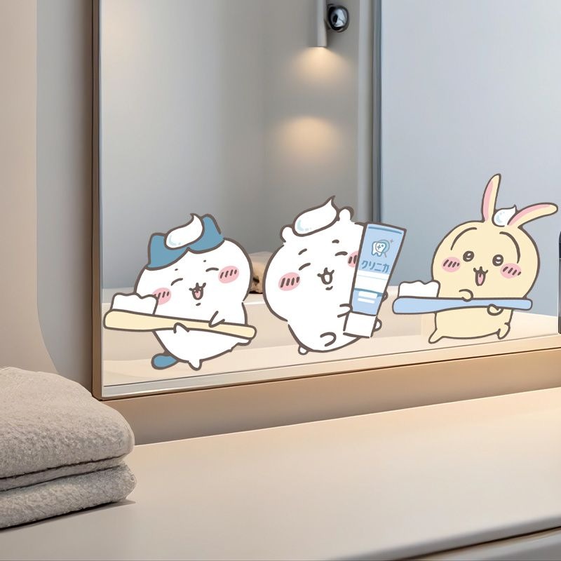 Hot Chiikawa Mirror Stickers S - Home Theater Bathroom review and price