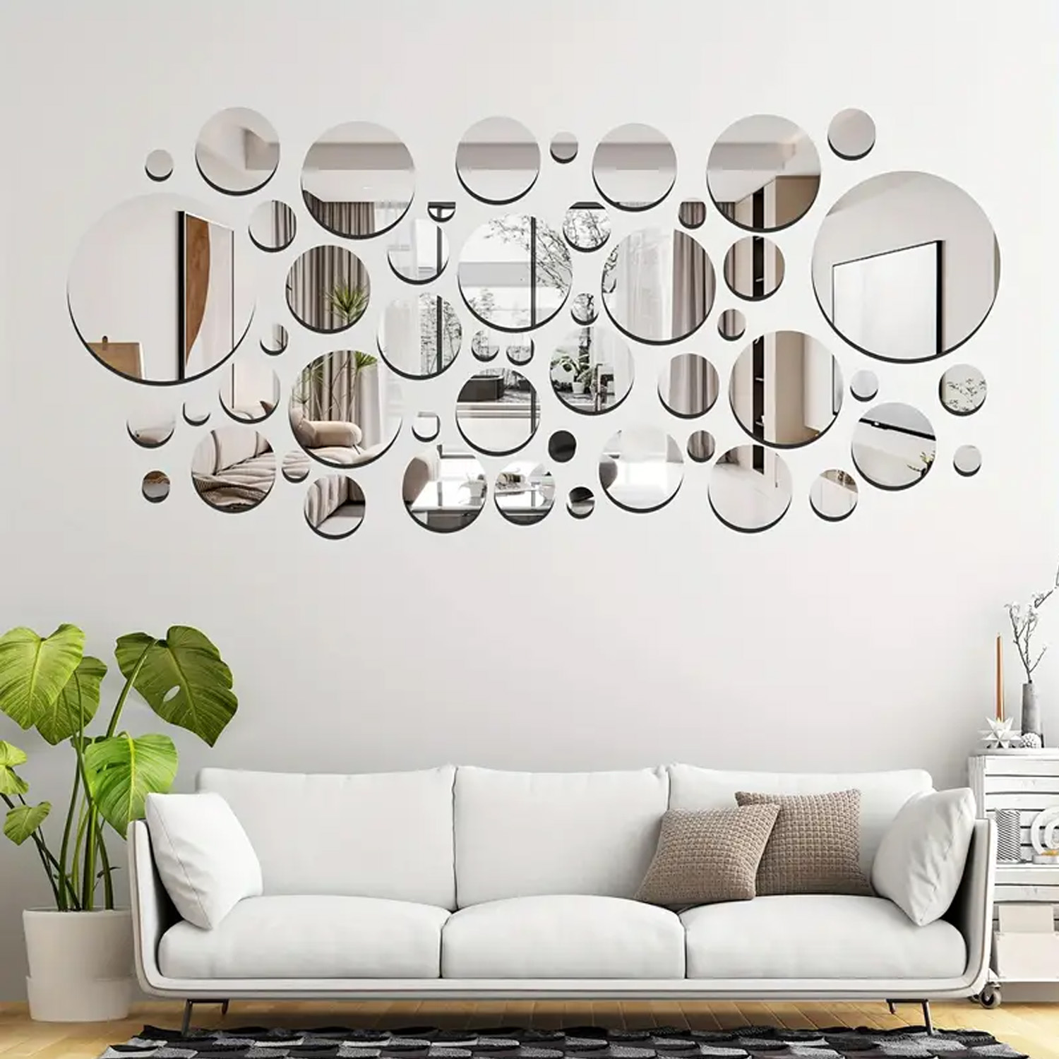 32 PCs 3D Acrylic Mirror Wall  - Home Theater Bathroom review and price