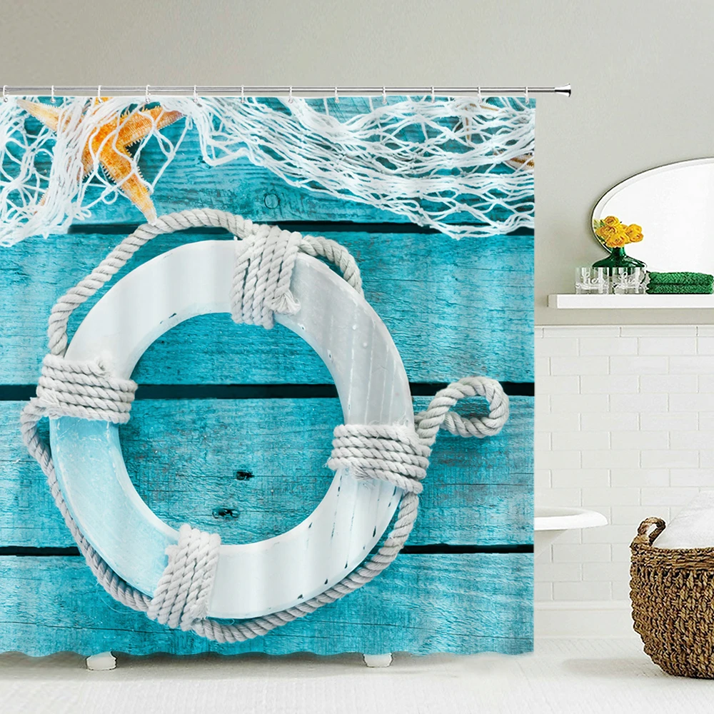 Seascape Beach Shower Curtains - Shower Curtain Liner review and price