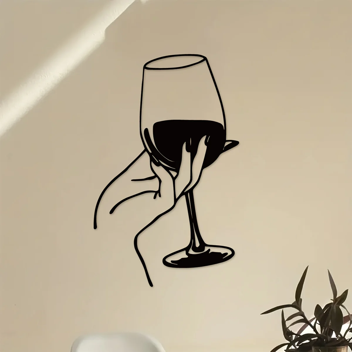 Wine Lover Lady Hand Metal Wal - Home Goods Bathroom review and price