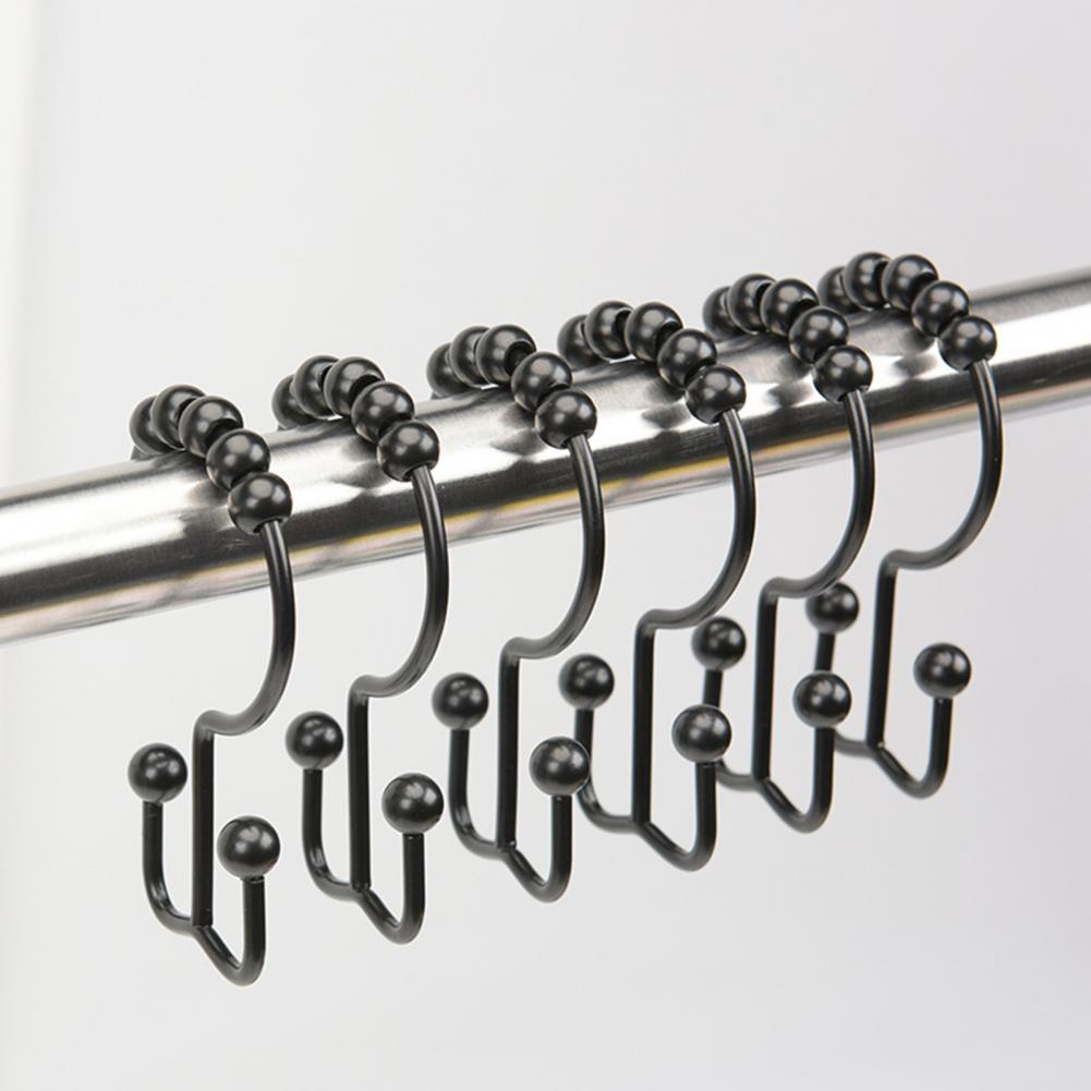 12pc Metal Shower Curtain Ring - Shower Curtain Liner review and price