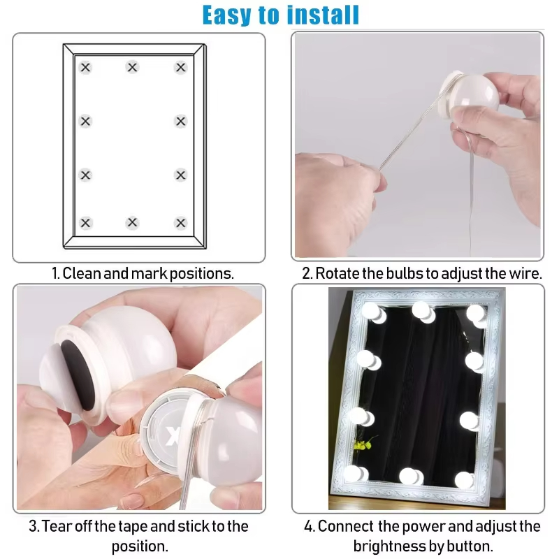 10 LED Vanity Mirror Light Bul - Home Theater Bathroom review and price