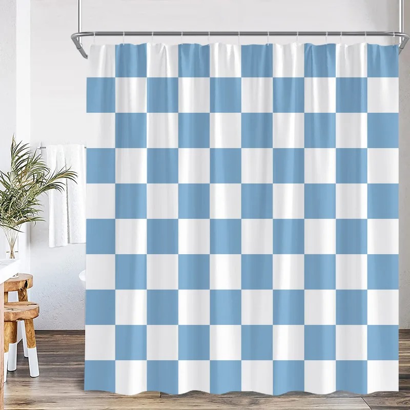 Black and White Check Shower C - Shower Curtain Liner review and price