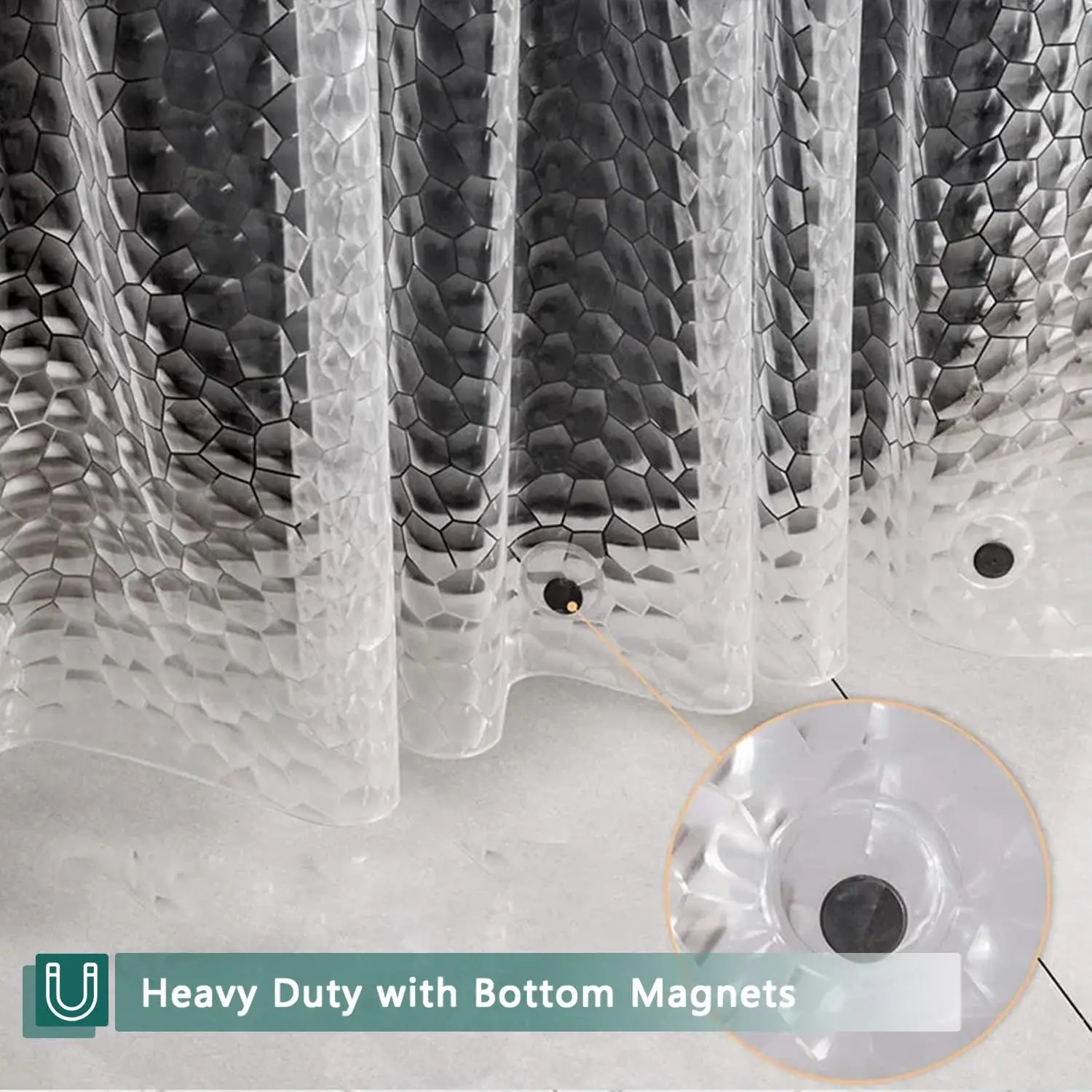 3D Water Cube Shower Curtain L - Shower Curtain Liner review and price