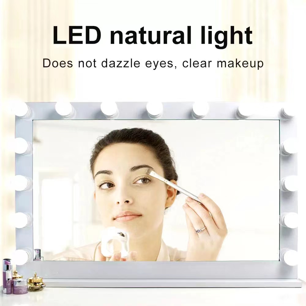 LED Light Paste Mirror Makeup  - Home Theater Bathroom review and price