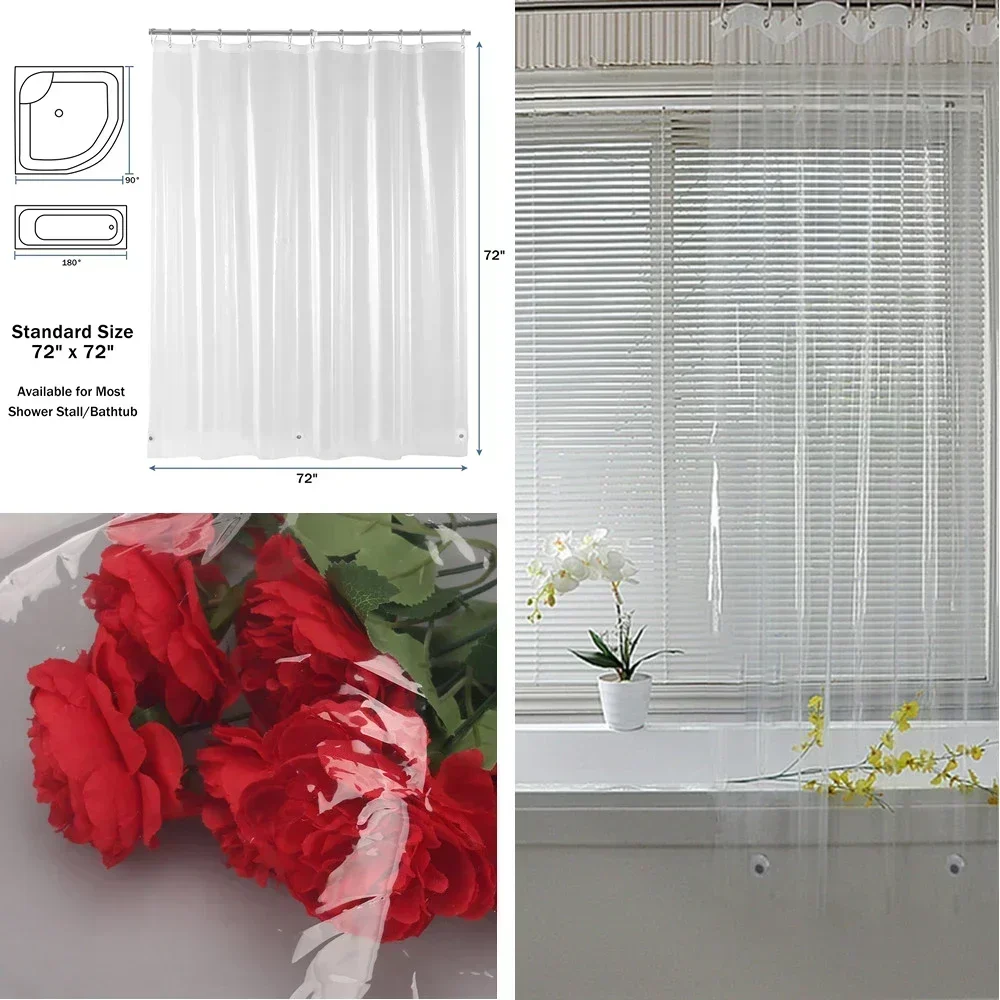 Clear Shower Curtain Plastic S - Shower Curtain Liner review and price