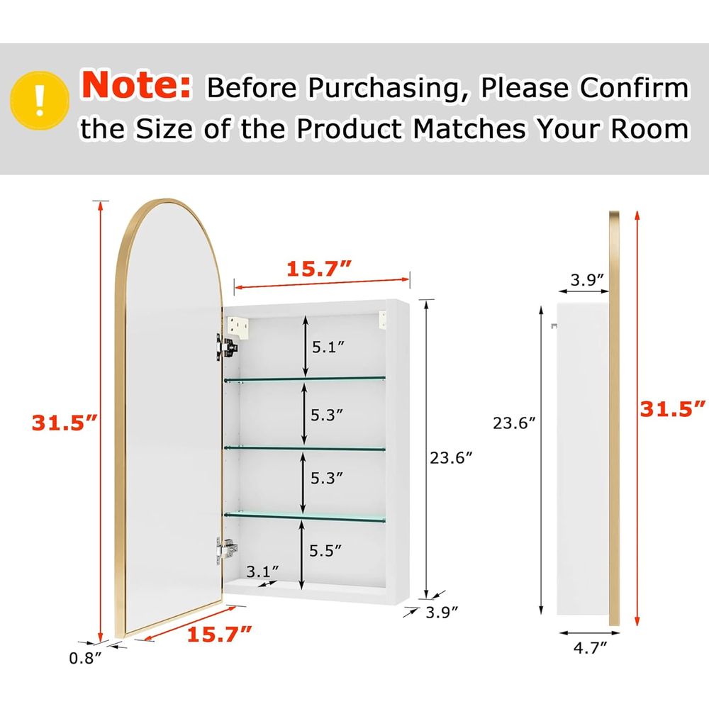 Luxurious Arched Gold Bathroom - Home Bathroom Furniture review and price
