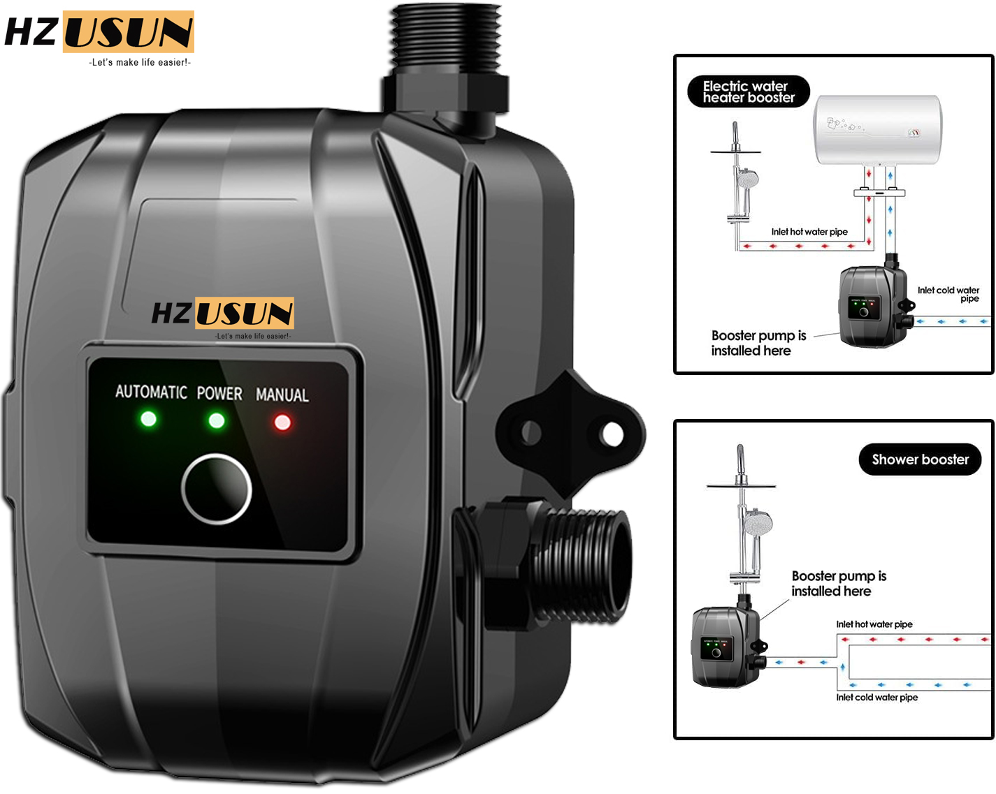 150W 24V Fully Automatic Press - Home Bathroom Pressure Pump review and price