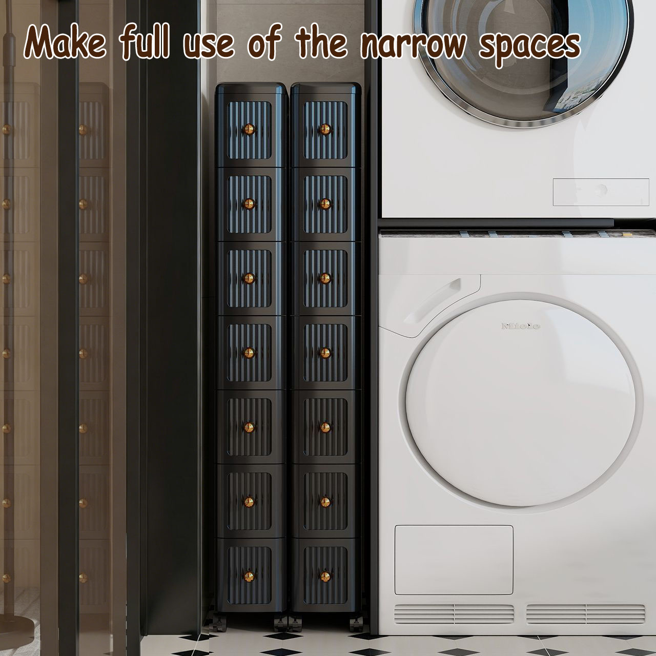 15CM Narrow Gap Drawer Storage - Home Bathroom Furniture review and price