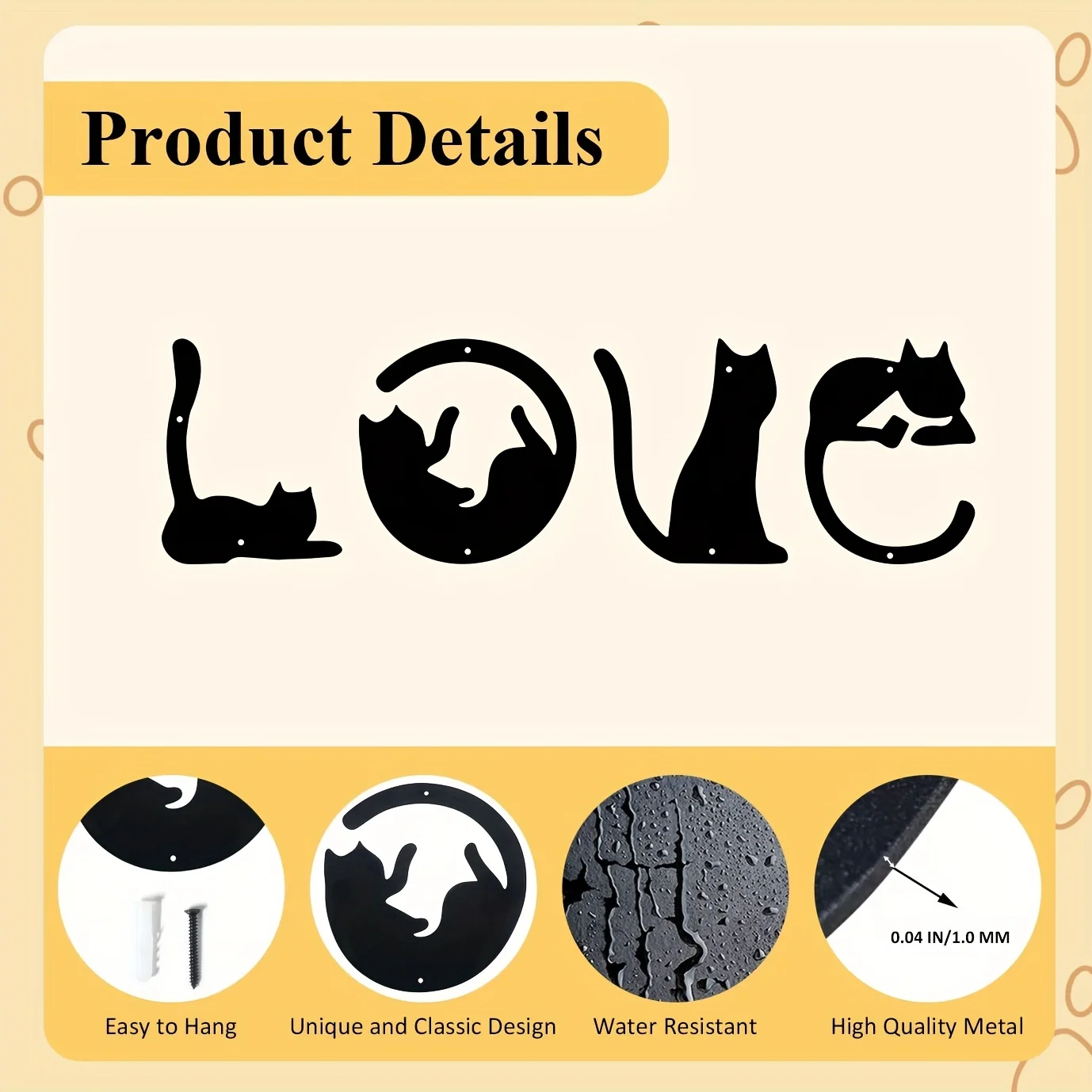 HelloYoung 4pcs/set Cute Cat M - Home Goods Bathroom review and price