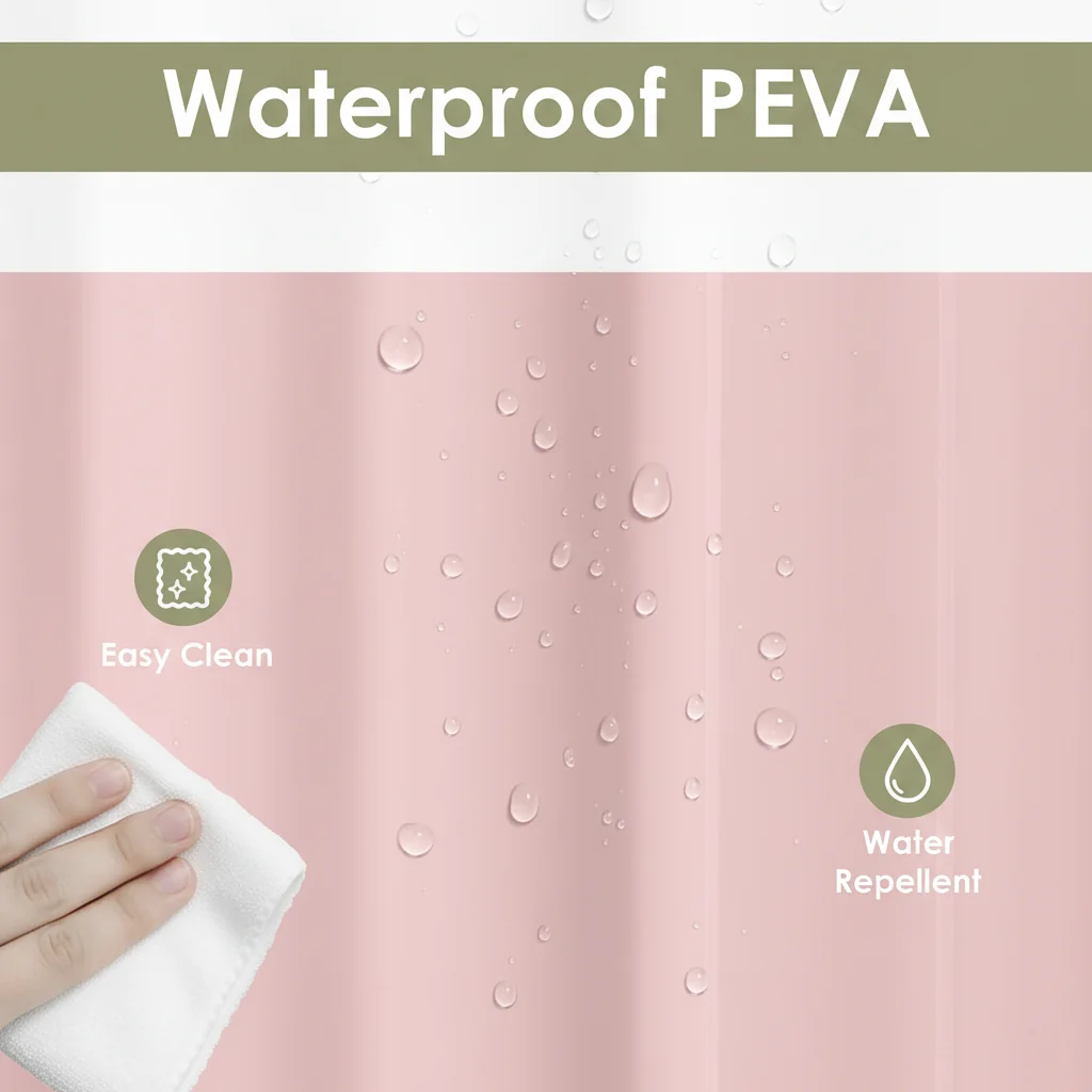 1PC Lightweight PEVA Shower Cu - Shower Curtain Liner review and price