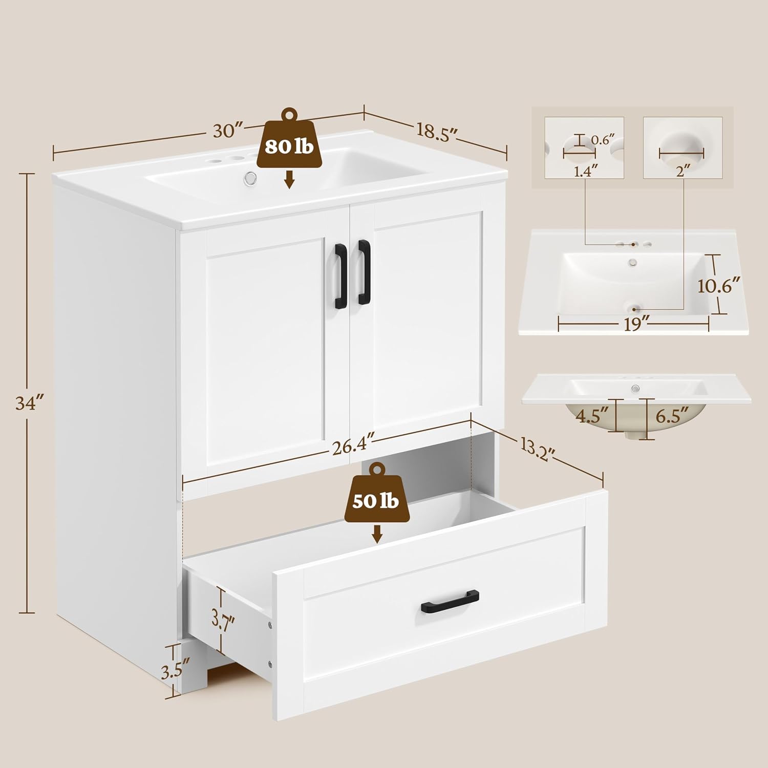 30 Inch Bathroom Vanity With C - Home Bathroom Furniture review and price