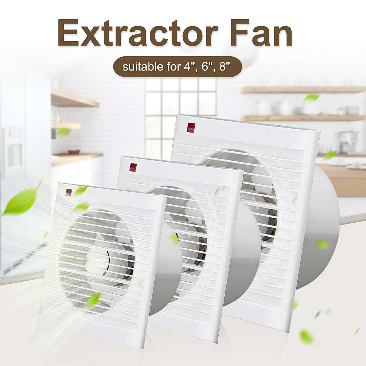 4 Inch 6 Inch 8 Inch 220V Mute - Home Bathroom Fan review and price